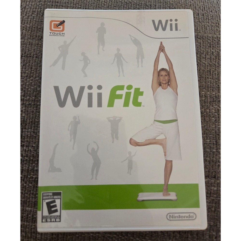 Nintendo Wii Fit Game with Manual and Case RVL-RFNE-USA 2008 Fitness Exercise